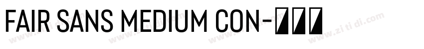 Fair Sans Medium Con字体转换 Fair Sans Medium Con字体转换